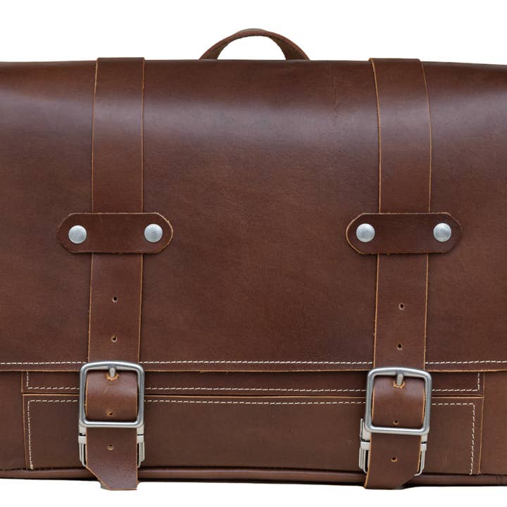 The Journeyman Briefcase for wholesale by Beloved Leather Company