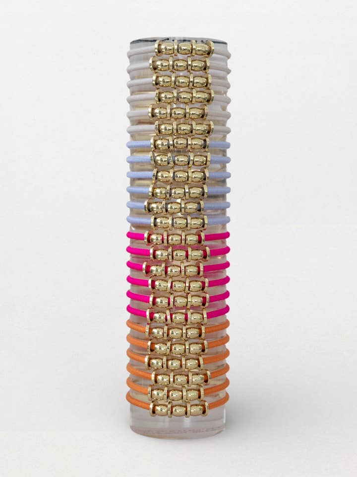 TRIO UTS - MIX & MATCH / BRACELET / ÉLASTIQUES / PRINTEMPS / ÉTÉ / 24 pcs pour la vente par By Lilla