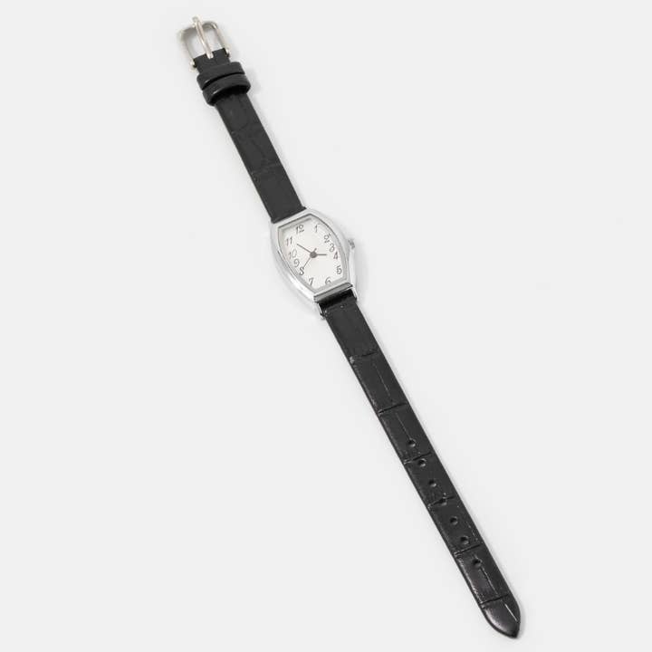 Collections by Fame Accessories - Wholesale Wrist Watch - Women's - Vintage Style Thin Leather Strap Watch4