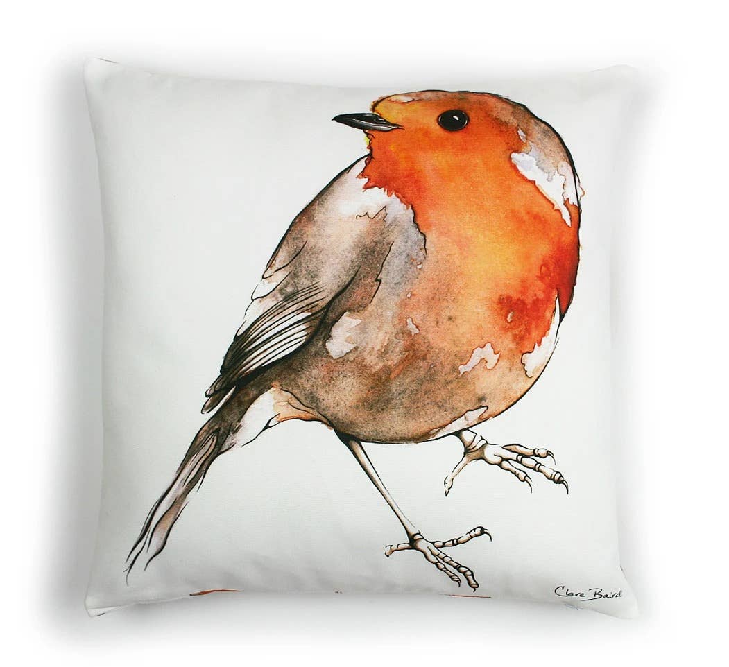 Clare Baird – wholesale Throw/decorative pillow – Cushion - Robin1