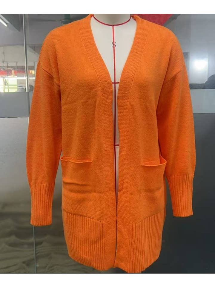 HIDDENBRAND - Wholesale Cardigan - Women's - Casual soft solid knit cardigan 7colors