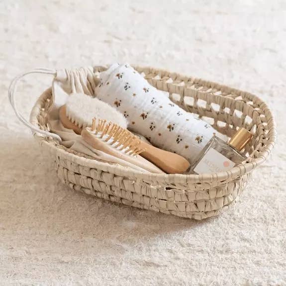 Oval Palm Leaf Basket for wholesale by Moroccan Natural bazaar