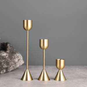 Brass Candle Stand - Large - [Consumer]47th & Main