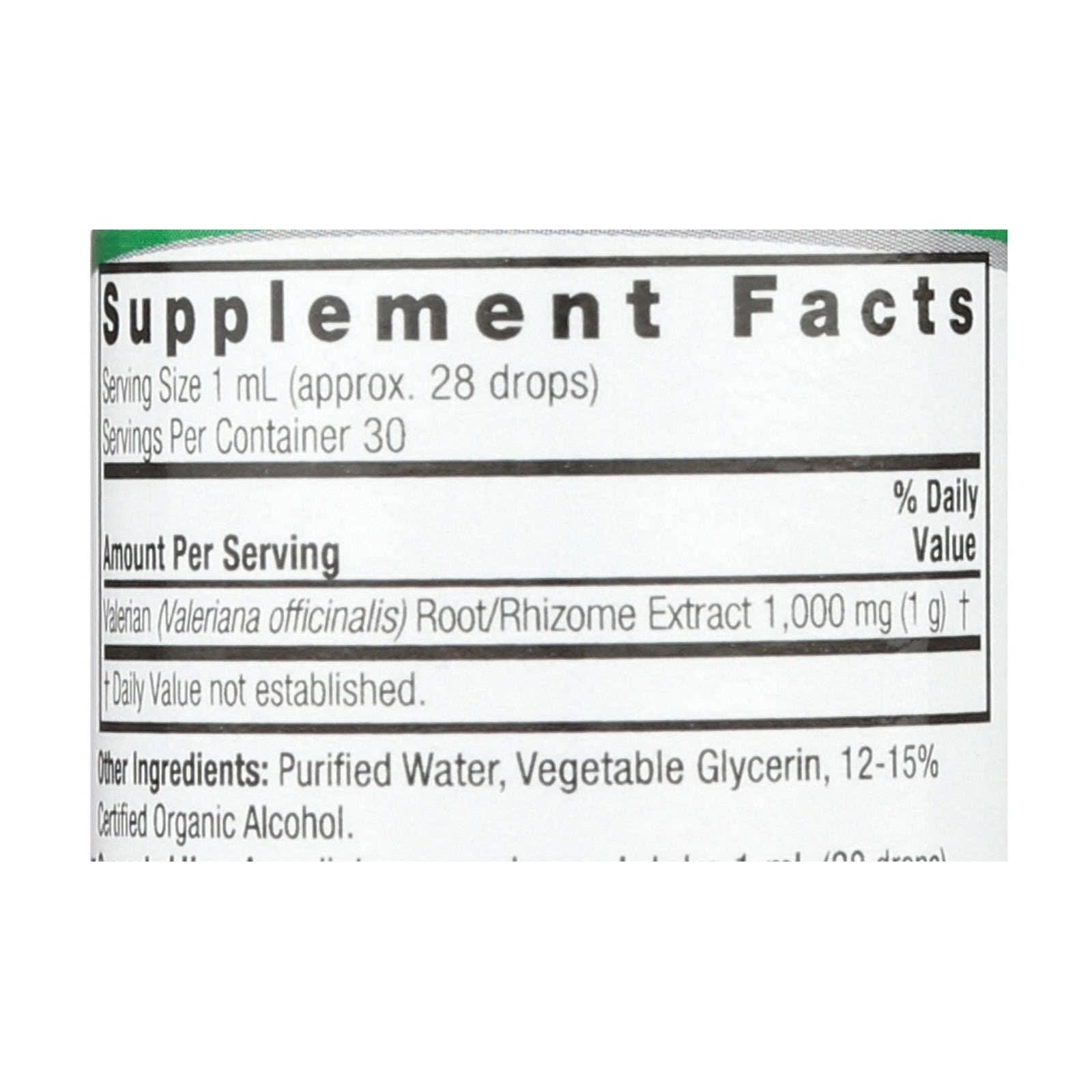 Everyday Supply Co - Wholesale Oral Supplement/Vitamin - Nature's Answer - Valerian Root - 1 fl oz1