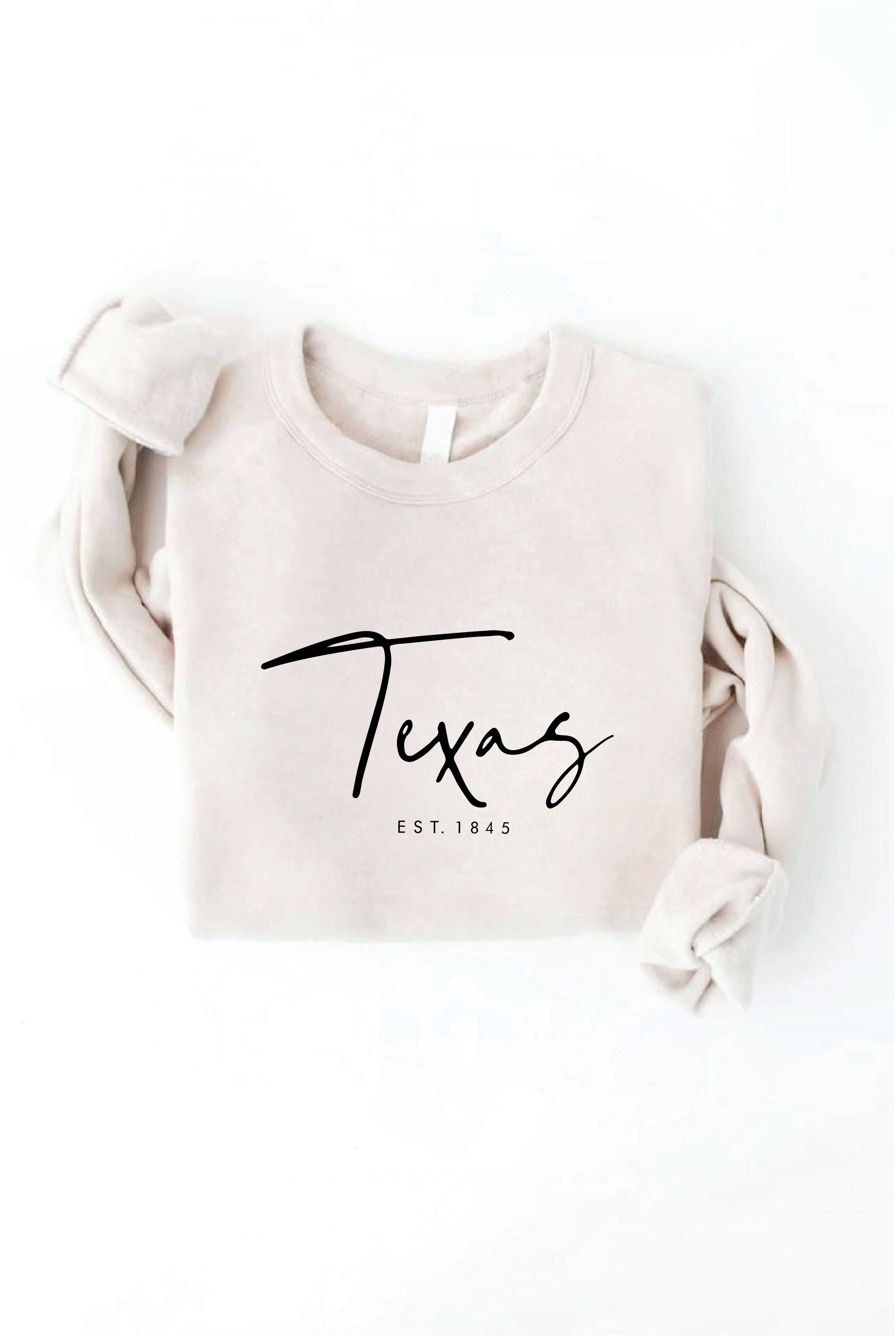 OAT COLLECTIVE - Wholesale Graphic Sweatshirt - Women's - TEXAS EST. 1845 Graphic Sweatshirt16