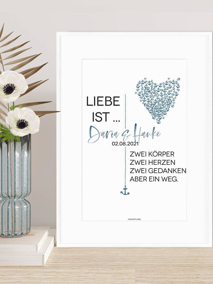 WEDDING - LOVE IS... TWO BODIES for wholesale by HEIMARTLIEBE®
