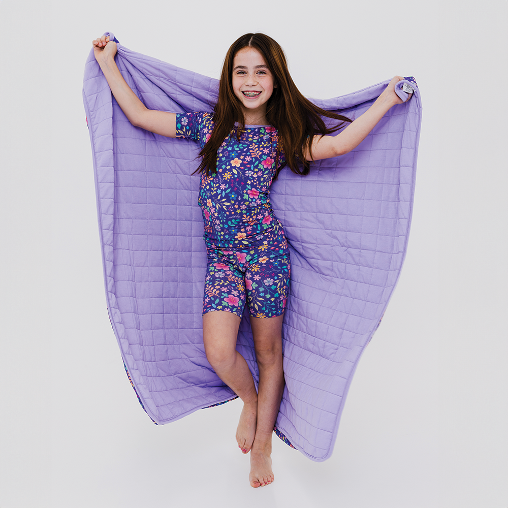 Bam & Stitch - Wholesale Bedding Blanket - Kids & Baby - Orchid Gardens Blanket1