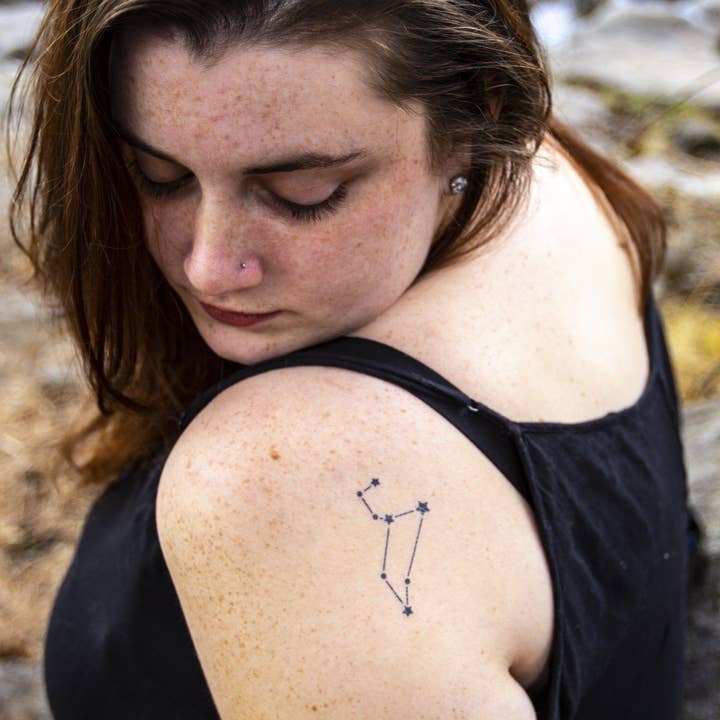 Constellation Leo Manifestation Tattoo for wholesale by Conscious Ink