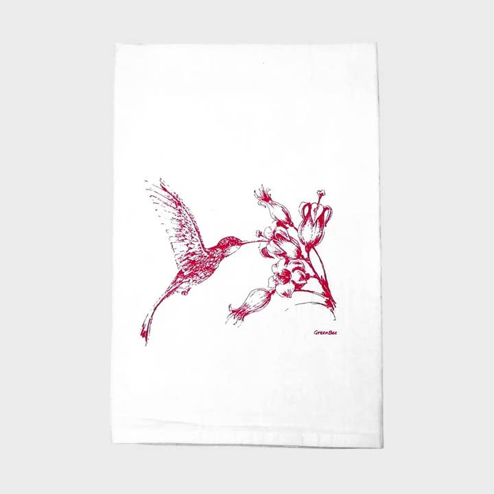 Hummingbird Kitchen Towel | Tea Towels | Bird Dish Towels for wholesale by Green Bee Tea Towels