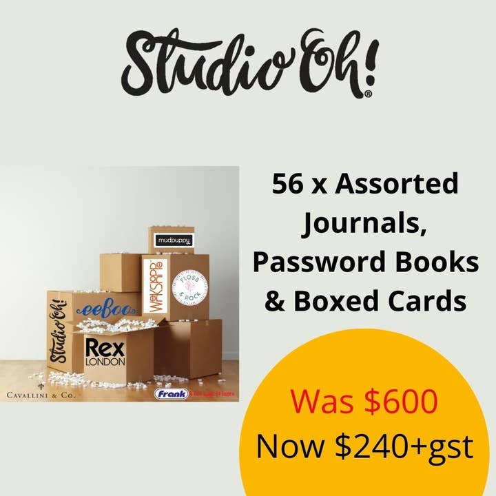 Studio Oh - Assorted Journals & Boxed Cards Pack for wholesale by Bobangles