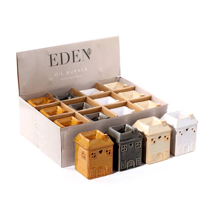 Puckator Ltd - Wholesale Oil Warmer - Eden Small House Shaped Oil Burner