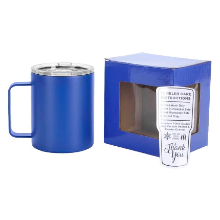 MakerFlo - Wholesale Insulated Mug/Tumbler - Makerflo 12oz Powder Coated Camper Mug Craft Laser Engraving15