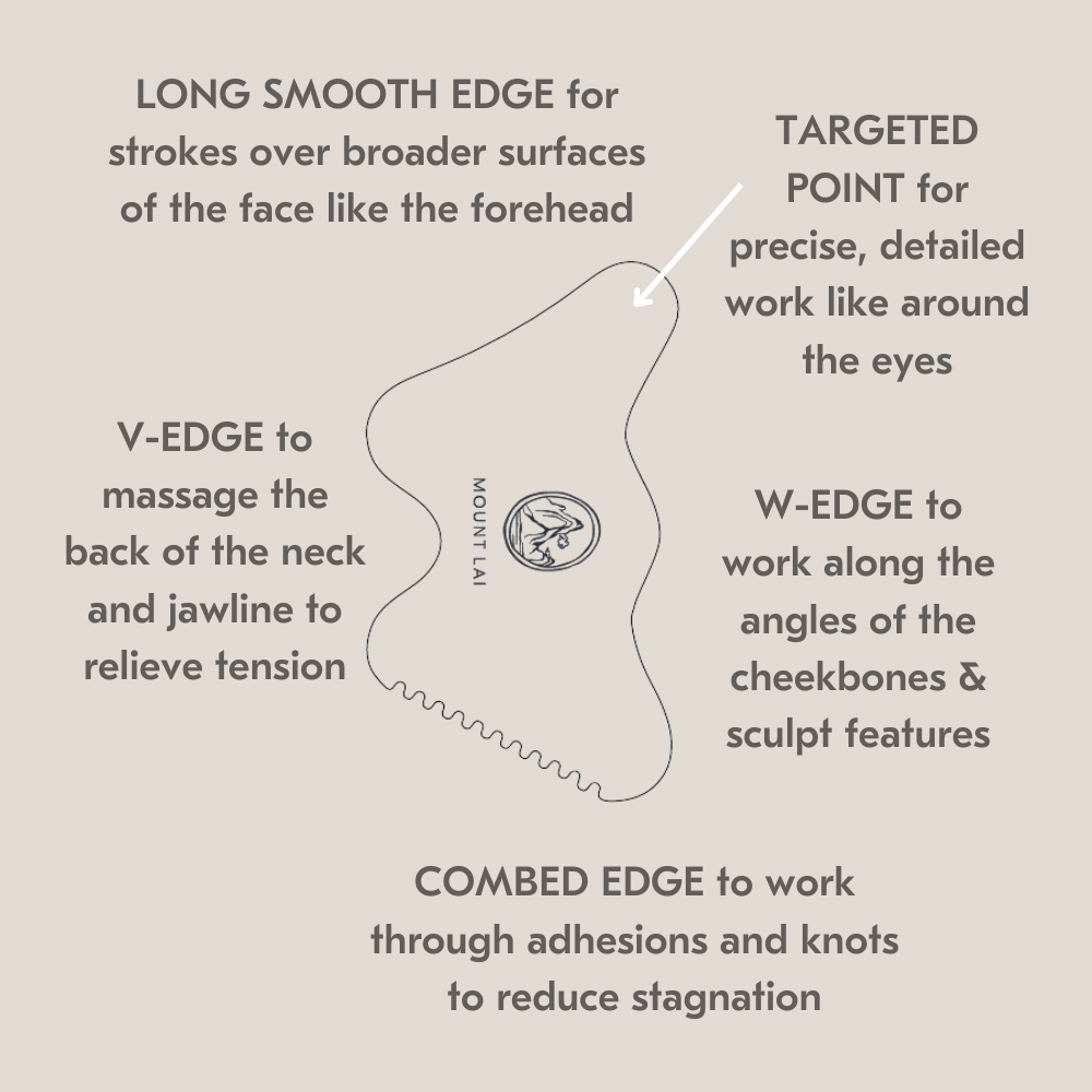 Mount Lai - Wholesale Gua Sha Tool - The Vitality Qi White Jade Gua Sha Sculpting Tool1