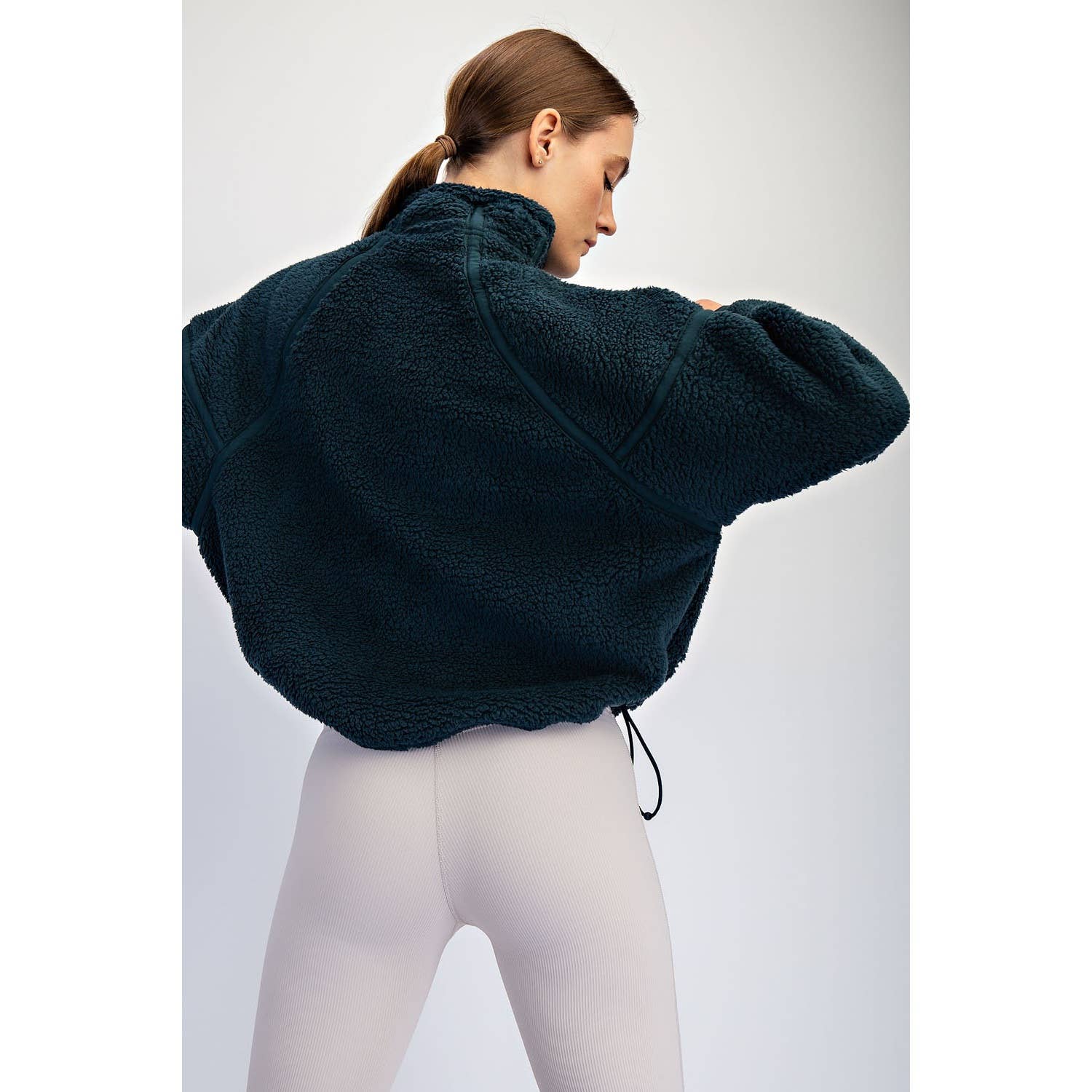 Rae Mode - Wholesale Jacket - Women's - SHERPA MOCK NECK QUARTER ZIP JACKET21