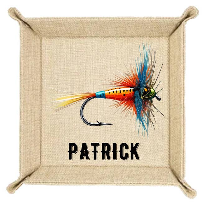 Personalized Fly Fishing Valet Tray - Coin Trays - Key Holder for wholesale by 4 Wooden Shoes