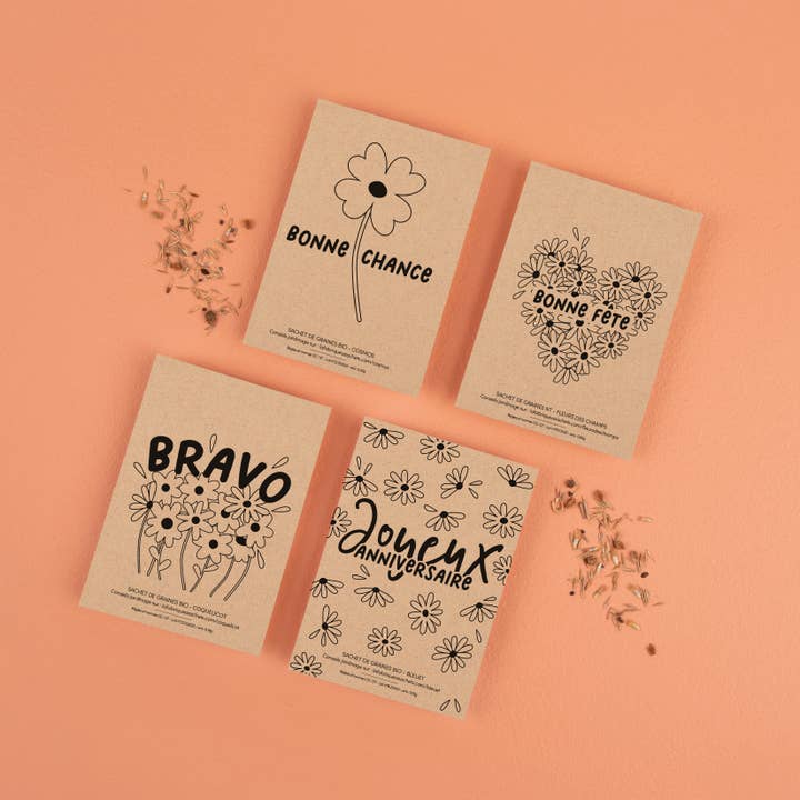 La Fabrique à Sachets - Wholesale Plant Seeds - Happy Holidays - Wildflower Seed Packet1