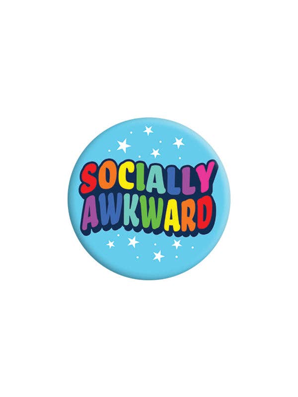 Socially Awkward 25mm Badge for wholesale by Grindstore