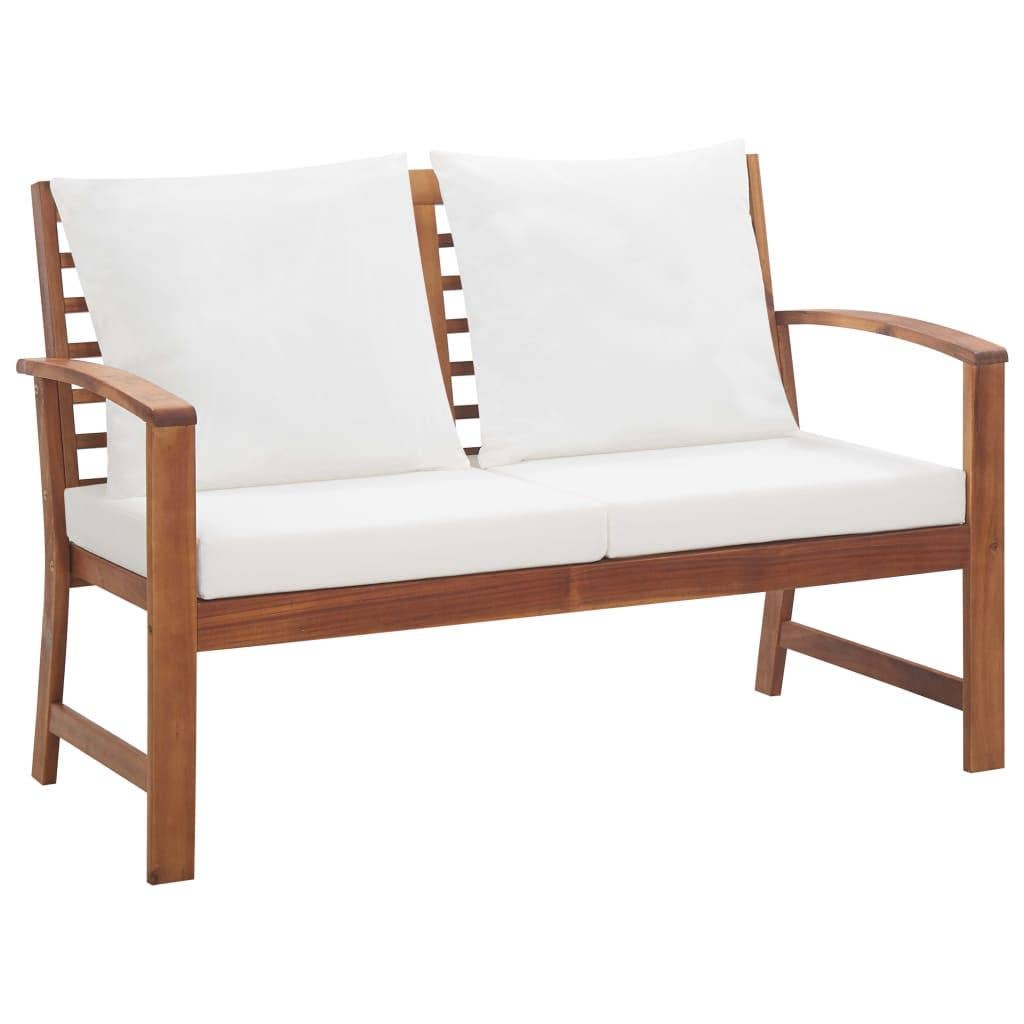 BlakOutlet - Wholesale Patio Set - 4 Piece Garden Lounge Set with Cushions Solid Acacia Wood6