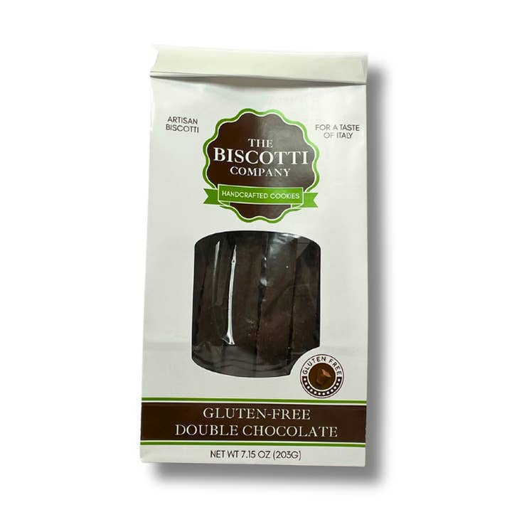 Biscotti - Gluten-Free Double Chocolate - Case 8x7.15 OZ Bag for wholesale by The Biscotti Company