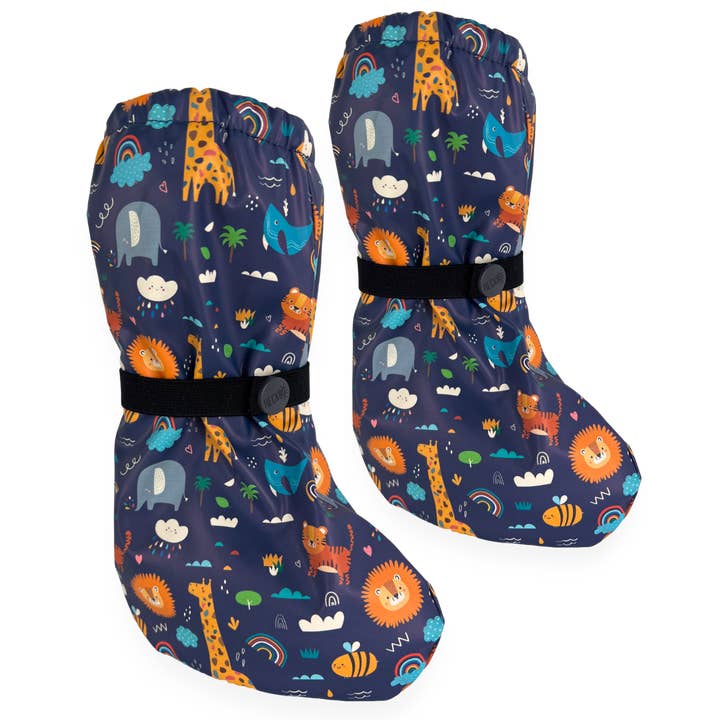 Baby Booties Rain Booties Jungle - with Fleece Lining for wholesale by HECKBO