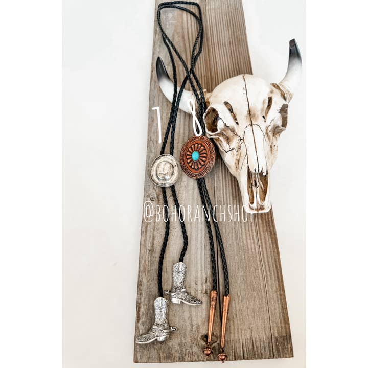 Boho Ranch Shop - Wholesale Pendant/Charm Necklace - Western Bolo Long Pendant Necklace17