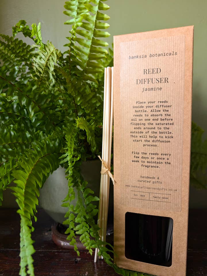 Jasmine Reed Diffuser for wholesale by Banksia Botanicals