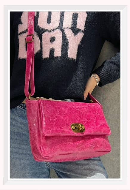 Z et Z - Wholesale Shoulder Bag - Women's - Vintage-effect leather shoulder bag9