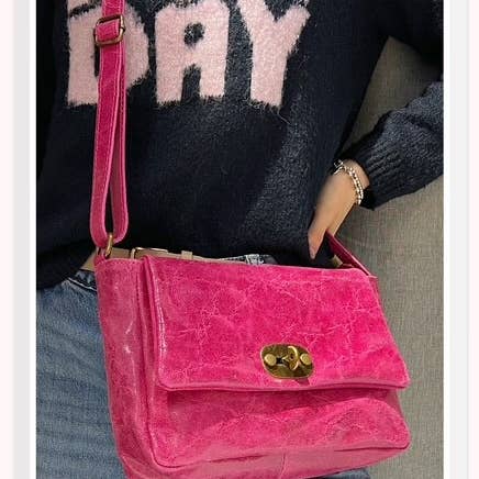 Z et Z - Wholesale Shoulder Bag - Women's - Vintage-effect leather shoulder bag9