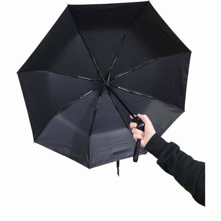 Spiral - Wholesale Umbrella - Unisex - IN GOTH WE TRUST - Compact Travel Umbrella with Auto Open & Close