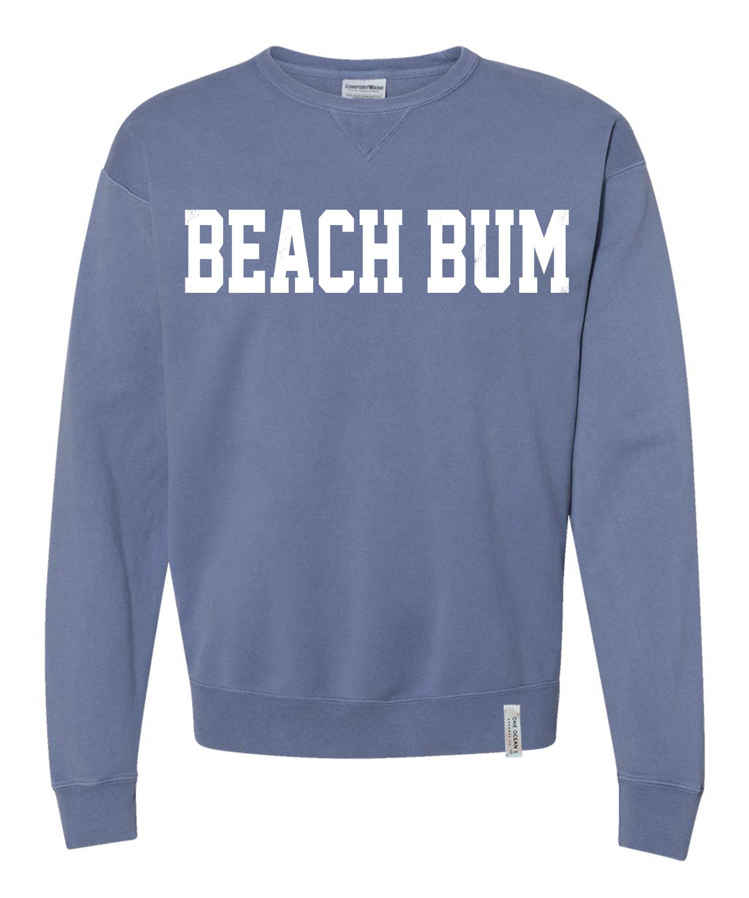 One Ocean Apparel Co.. - Wholesale Graphic Sweatshirt - Unisex - BEACH BUM Crewneck - CUSTOM COLORS5