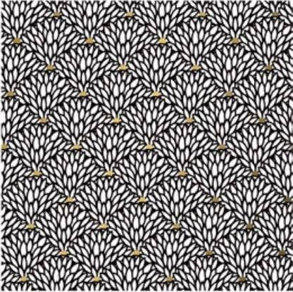 kadopapier.net - Wholesale Wrapping Paper Roll - Wrapping Paper Fantasy Motif Black Gold1