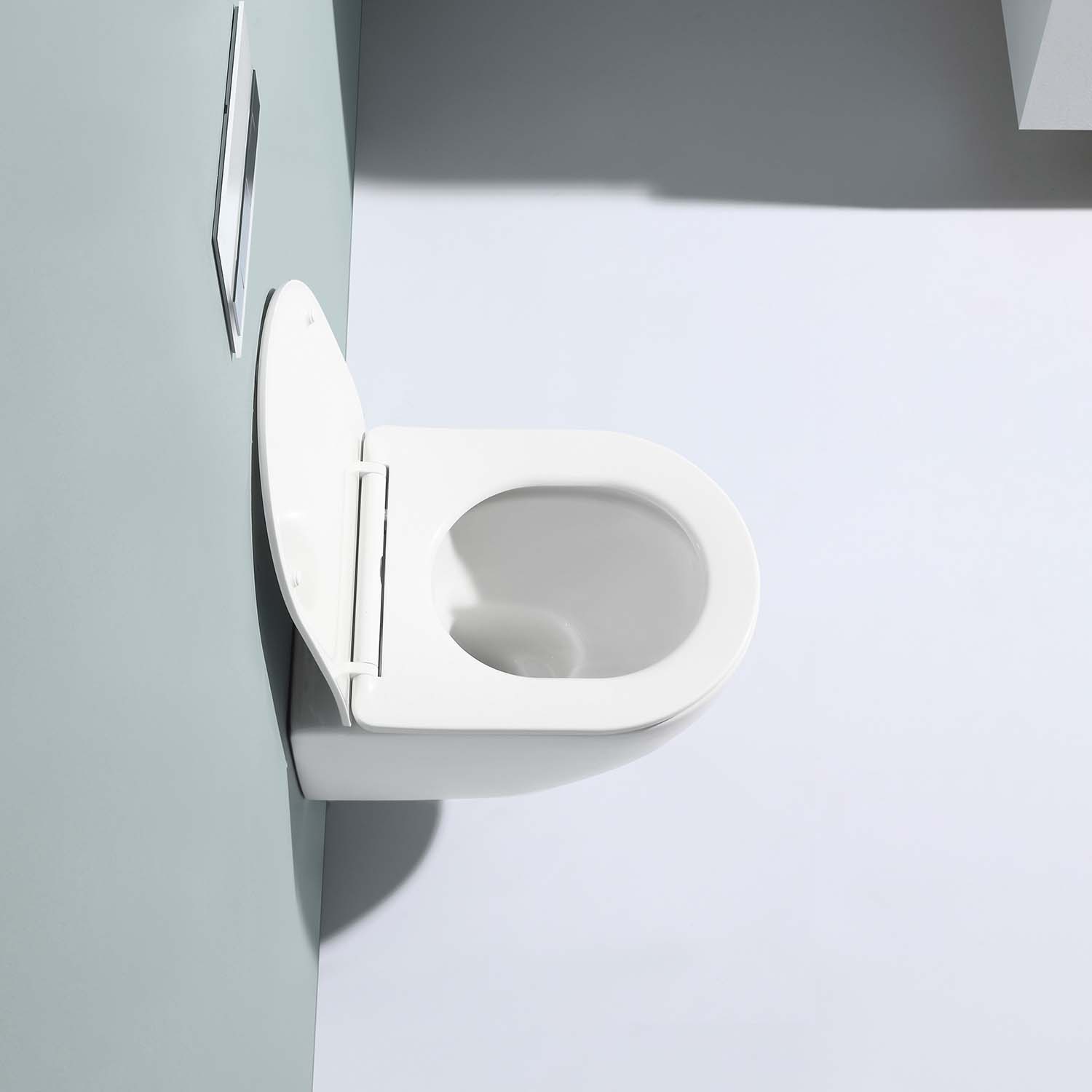 Stilform Handels GmbH - Vente Ensemble d'accessoires pour salle de bain - Toilettes suspendues sans rebord Soho 3.0 blanc brillant avec chasse Whirlflush Tornado et siège super fin16