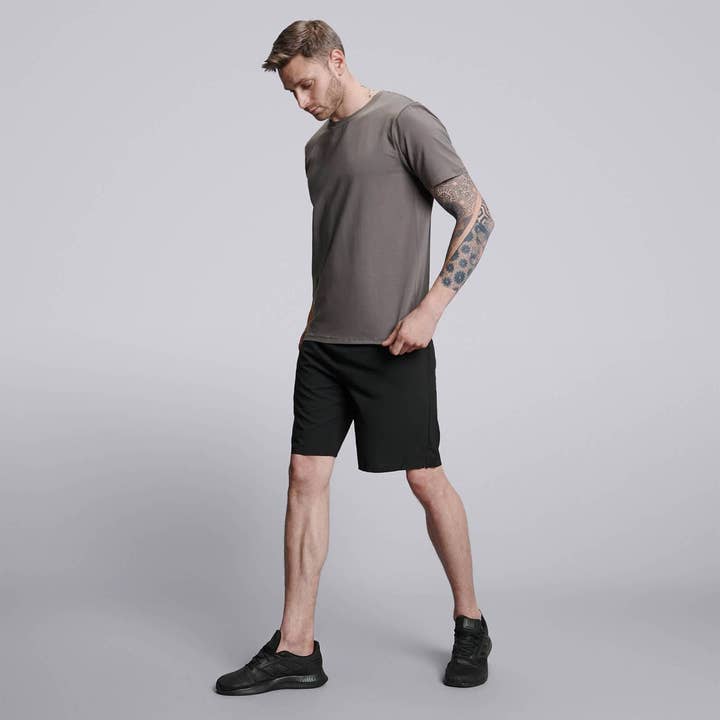 Male Recycled Cotton T-Shirt - Grey for wholesale by HPE Activewear