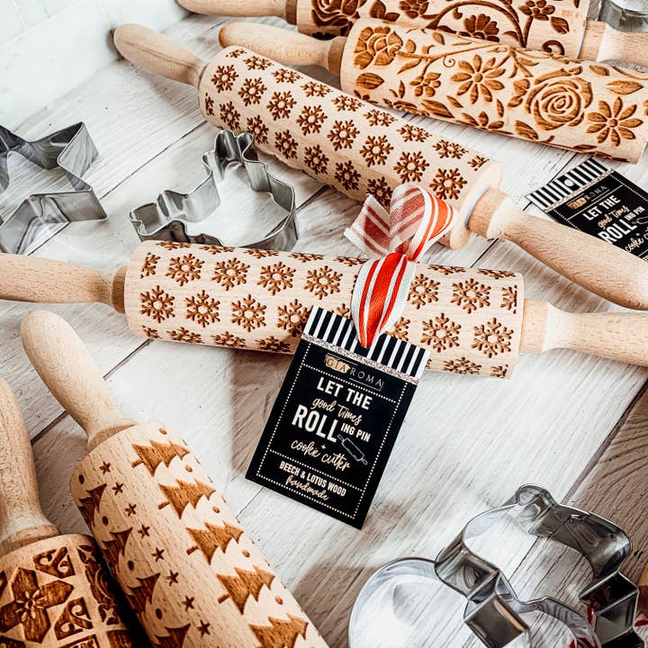 Gia Roma - Wholesale Rolling Pin - Baking Gift Set, Holiday Cooking Gift, Rolling Pins + Cookie68