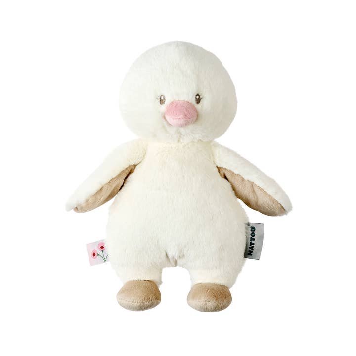 FanFan Canard Câlin – 30 cm – Peluche Douce pour Bébé – Blanc Cassé pour la vente par Nattou