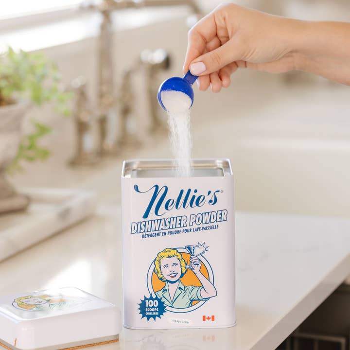 Nellie's Clean - Wholesale Dish Soap - Dishwasher Powder 100 Scoop Tin