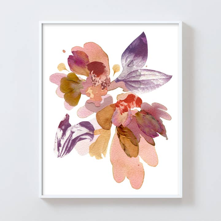 Floridas Nº 1 - Impressão Abstrata de Arte Floral por atacado de Dana McClure Studio