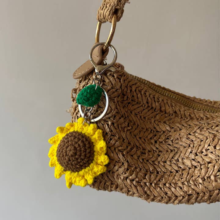 Coconut Lane - Wholesale Keychain – Women's - Sunflower Bag Charm4