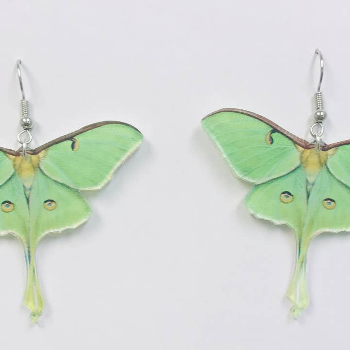 SimpleNGreat - Wholesale Dangle Earrings - Acrylic Luna Moth Earrings Transformation, Regeneration gift