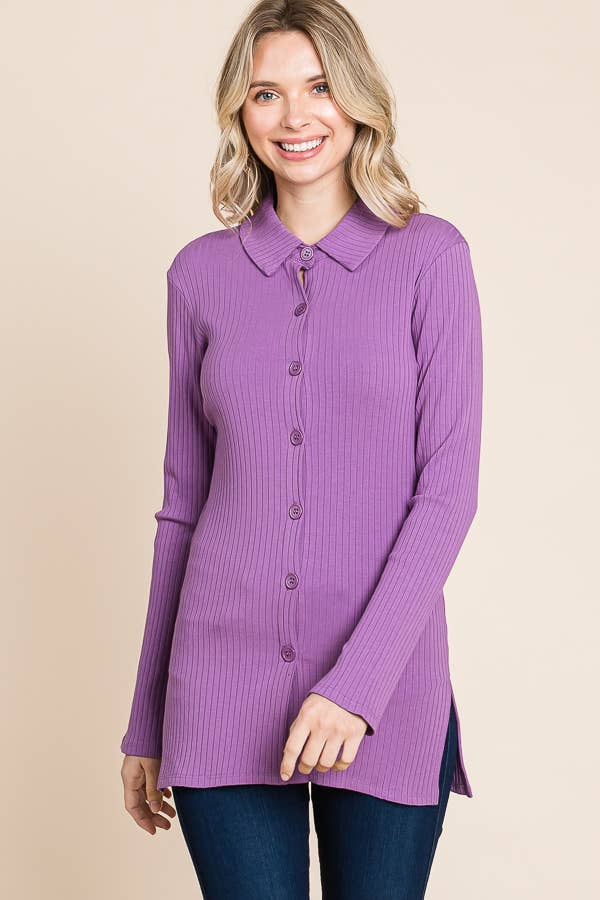 Culture Code – Engroshandel Strikket top - Dame – CRT1111L - SKJORTE MED KNAPPER15