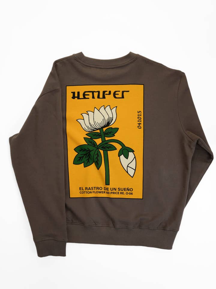 Hemper - Venta al por mayor Sudadera estampada - Mujer - Sudadera El Rastro de un Sueño Marrón