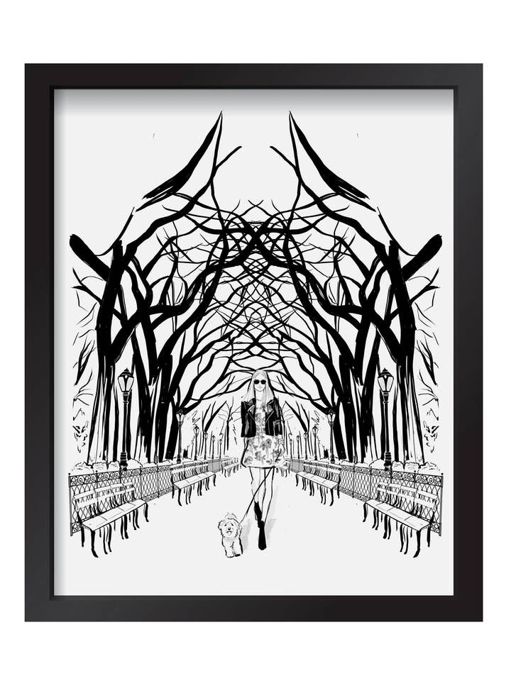 Stampa artistica di Central Park per la vendita all'ingrosso da parte di Alison Gordon Studio