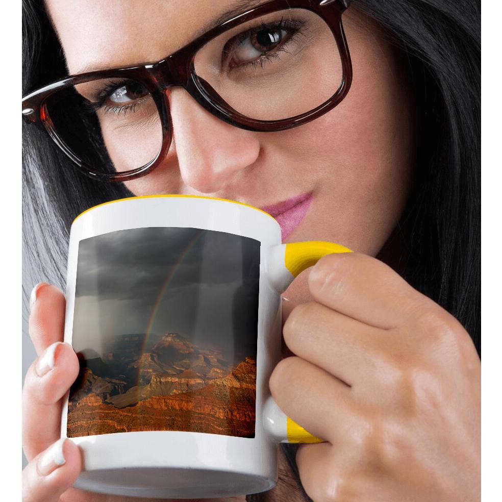 3dRose - Wholesale Coffee Mug - 3dRose, Monsoon and rainbow over the Grand Canyon, Grand Canyon NP, Arizona., Mug1