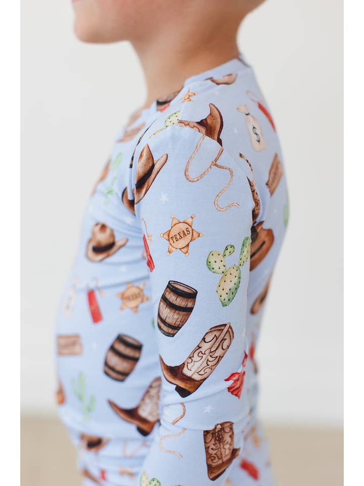 Blush Lotus – wholesale Sleepwear set – Kids – Cowboy - Set7
