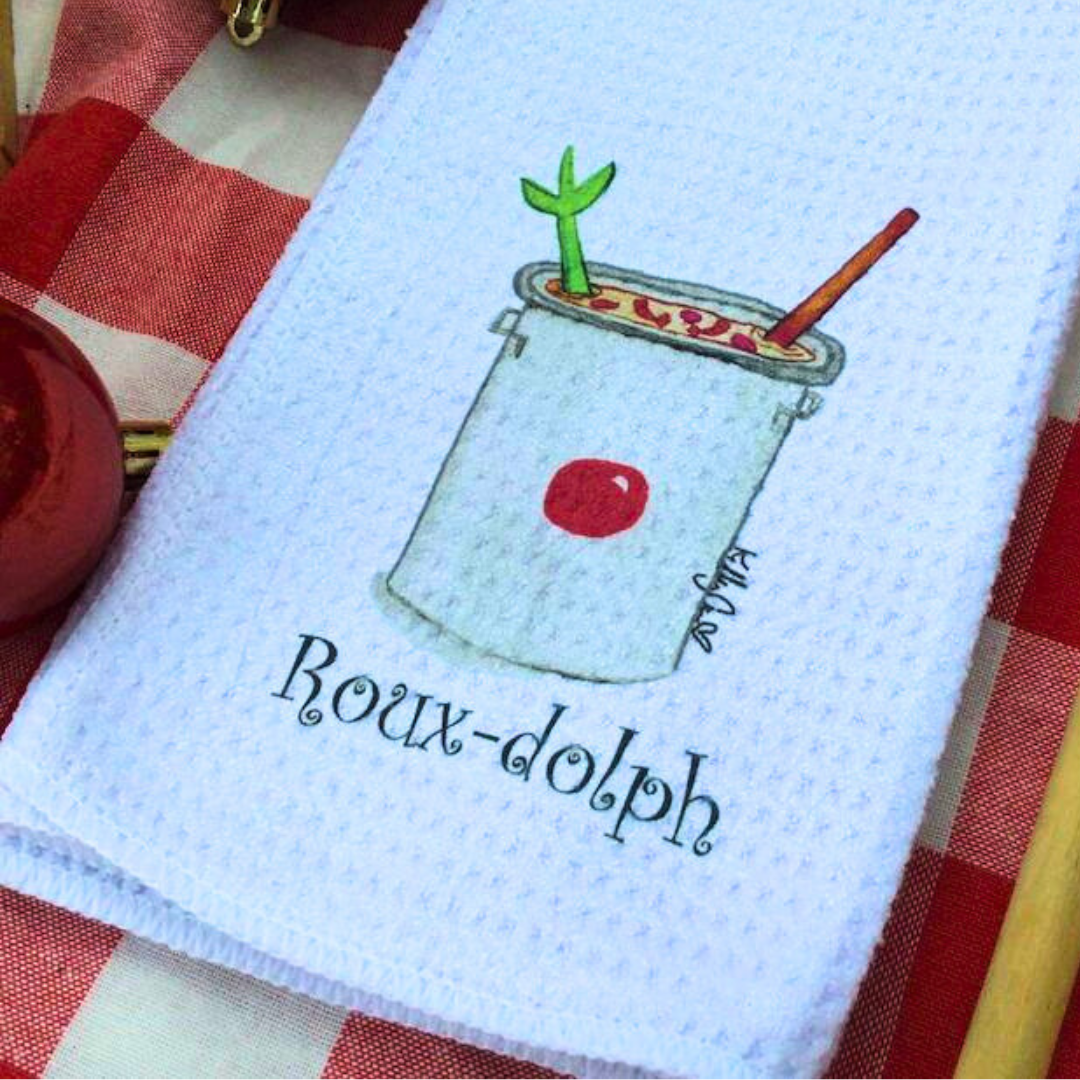 Kelly Airhart Studios - Wholesale Tea Towel - Christmas Tea Towel. Roux-Dolph4