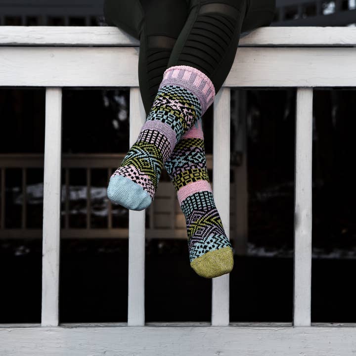 Solmate Socks - Wholesale Socks - Women's - Lilac Crew Socks | Eco-Friendly & Made in the USA