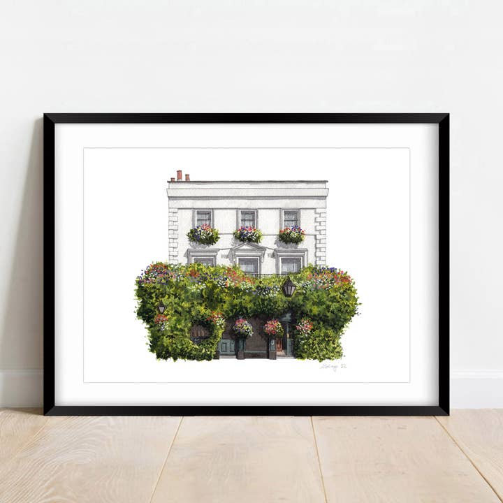 Barnsbury - The Hemingford Arms - Impression giclée (sans cadre) - pour la vente par Ana Gallego Illustrations