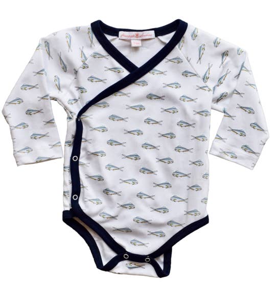 Pineapple Sunshine - Wholesale Bodysuit (Non-Footed) - Baby - Mahi Mahi Kimono Sleeve Onesie