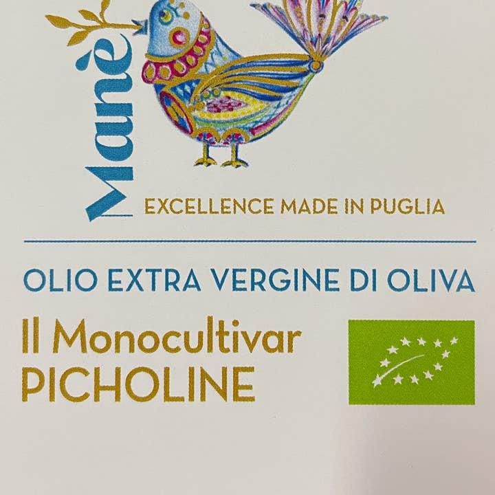 Manè - Excellence Made in Puglia - Wholesale Olive Oil - Monocultivar PICHOLINE - Olio Extra Vergine Oliva Biologico2