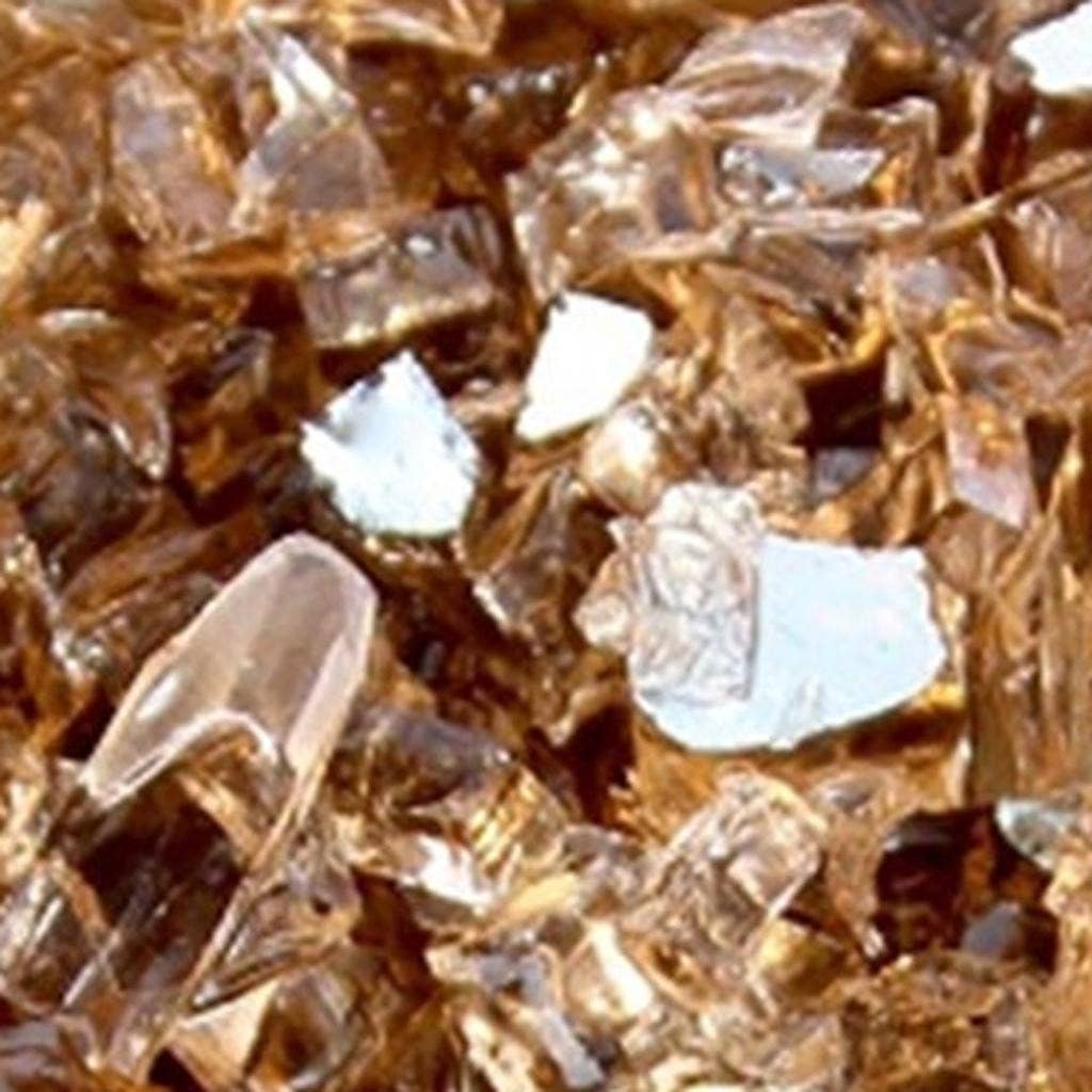 HomeRoots - Wholesale Fire Pit - Copper Round Reflective Fire Pit Glass4